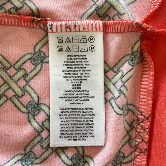 Michael Kors Chain Link Long Sleeve Orange & Gold Shift Dress Sz XL Equestrian - Picture 9 of 13